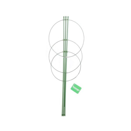 Кустодержатель, d = 18,5–20–22 см, h = 60 см, 3 кольца, металл, зелёный, Greengo-3