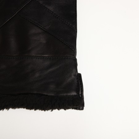 Female gloves, size l, with insulation, black color-2
