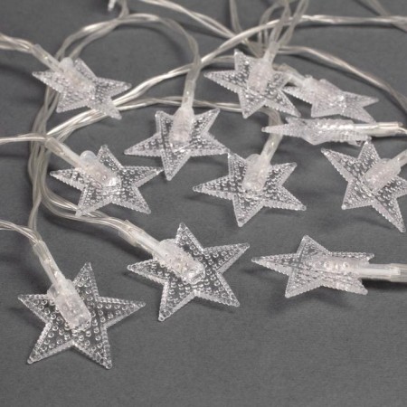 Garland “thread” 3 m with nozzles “stars”, ip20, transparent thread, 20 LED, glow of multi (RG/RB), blinking, usb-1