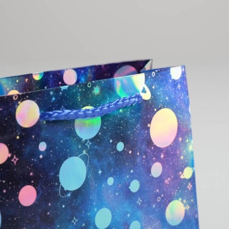 Gift holographic package, packaging, “Cosmos”, 15 x 12 x 5.5 cm-2