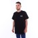 T -shirt male, black color/print mix, size 44 (xl)