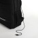 Youth backpack, 2 lightning departments, 4 pockets, with USB, black color