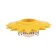 Single rosette Kranz "happy", the sun hidden with salary, lat. curtains, yellow