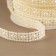 Pearls on threads, flat, 10 mm, 9 ± 1 m, milk color
