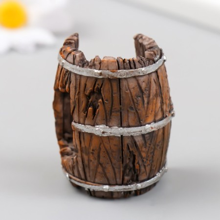 Figure for Florarium Polystone "Broken Barrel" 5x3.5x3 cm-1