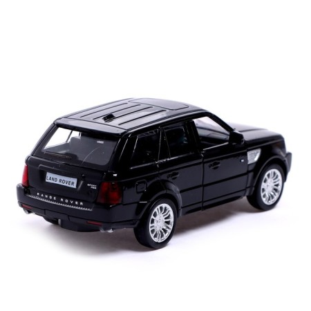 Metal machine Land Rover Range Rover Sport, 1: 32, doors, inertia, black color open-3