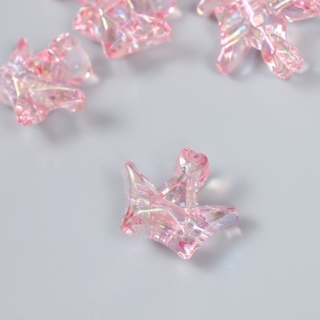 Busina Plastic for creativity "Crown" transparent pink 1.5x2.9x2.5 cm