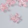 Busina Plastic for creativity "Crown" transparent pink 1.5x2.9x2.5 cm
