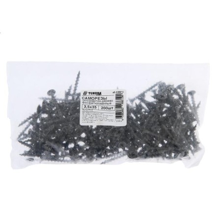 Self-tapping screws of gypsum plastic tundra Krep 3.5x35 mm, phosphate, 200 pcs.-1