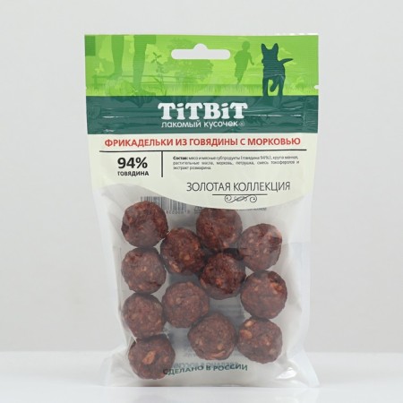 Titbit Fiction "Golden Collection" of beef with carrots for dogs 70 g