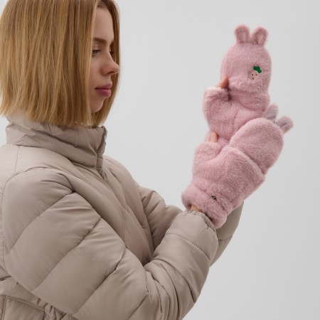 Mittens teenage minku bun 24 cm pink color-2