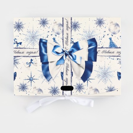 Box Folding Bilateral "Blue Fairy Tale", 16.5 x 12.5 x 5 cm, New Year-2