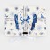 Box Folding Bilateral "Blue Fairy Tale", 16.5 x 12.5 x 5 cm, New Year