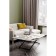 Transformable table "Andre Loft", 850 (1100) × 550 (850) × 400 (725) mm, chipboard, terrazzo
