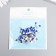 Decor for creativity Plastic "Rhinestones. Drive. Indigo" set of 100 pcs 0.6x0.4 cm