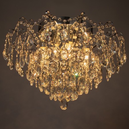 MARIA CHARALY 9X60W E14+27W LED PDU Chrome 58x58x33cm SVK-3