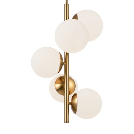 Suspended lamp Freya Fr5199PL-05BS1 Zing, 300x300x1018 mm, E27, 5x60W, brass color-6
