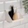 Organizer for storage "Basic", hinged, 1 section, with an adhesive base, 8.5 × 8 × 11.5 cm, white color