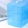 Organizer for storage is plastic, 3 tiers, 30 cells, 32 × 18 × 24 cm, blue color