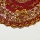 Towa Grace napkin, openwork, oval, 30x45 cm, red/gold color