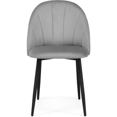 STULL OF A MARAL CARKASAS Logan Metal/velor, black/light gray 48x52x82 cm-1