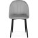 STULL OF A MARAL CARKASAS Logan Metal/velor, black/light gray 48x52x82 cm