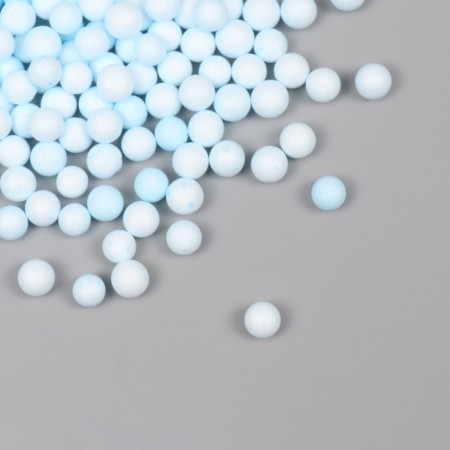 Decor for creativity Polyn-plast "Assorted balls" with a light blue set 10 grams