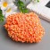 Stamens for flowers "droplets bubble orange" 4x7 mm set 700 pcs length 6.5 cm