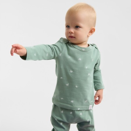 Children's pants Minaku, olive color, height 68-74cm-12