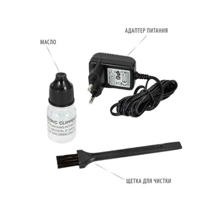 Pioneer HC06R haircut machine, battery, 2 speeds, 4-30 mm, black-silver-6