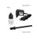 Pioneer HC06R haircut machine, battery, 2 speeds, 4-30 mm, black-silver