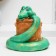 Figure "Snake on the barrel" Green, 20x20cm