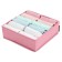 Organizer for linen, 12 cells, pink color