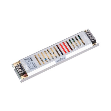 Uniel power supply, 120 watts, IP20, 24 V, 50-60 Hz, 5A, 2 outputs, metallic color