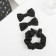 Hair set "Felicia" (elastic band 7 cm, 2 clamps 6.5 cm) classic. black