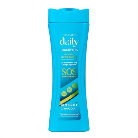 Hair shampoo Delicare Daily Keratin and recovery, 600 ml