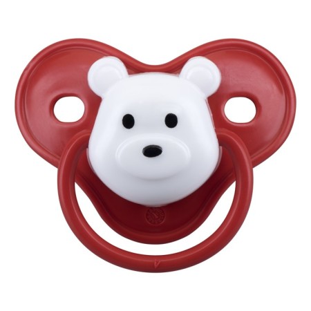 Nipple - Latex classic "Bear" dummy, from 6 months., Mix color-1