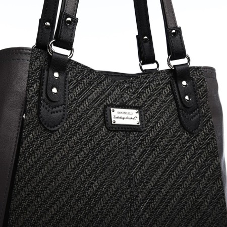 Female bag "golden rain" with lightning, the color is gray-3