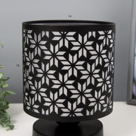 Lamp with the Oleander switch 1he27 40W black 14.5x14.5x19.5 cm Risalux-3