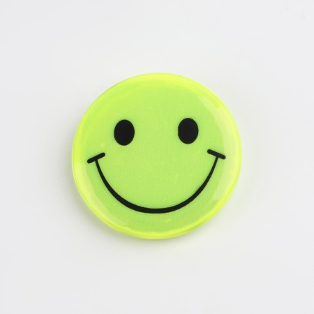 The reflective icon "Smile", d = 3 cm, yellow color-2