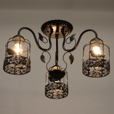 Chandelier 669622/3 E27 40W Black 59x59x33 cm Bayerlux-2