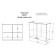 Hinged cabinet B800 Malva, 800x290x626, wenge/Loodo