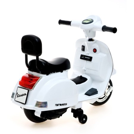 Vespa PX electric motorcycle, white color-2