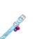A collar with round rhinestones, 28 x 1 cm, Osh 21-25 cm, arts. The skin, blue