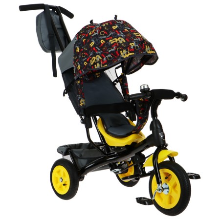 Three -haired bike Vivat 1, shooter print, yellow