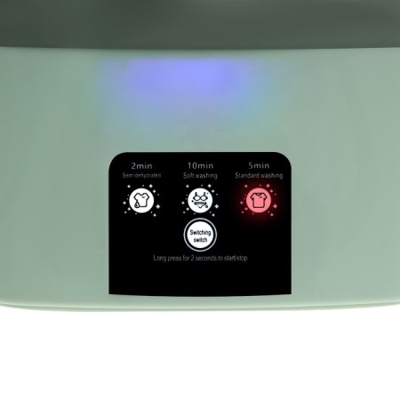 Portable mini-stying machine LWM-04 with a bucket of 6 l, folding, green-9