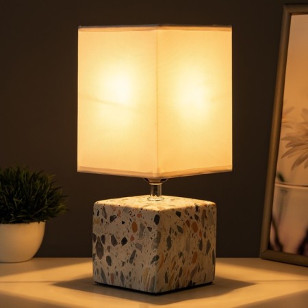 Safari table lamp E27 40W white-gray 12.5x12.5x29 cm Risalux-1