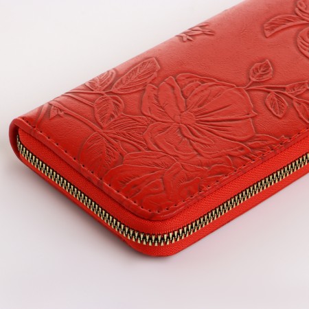Women's wallet with lightning, red color-2