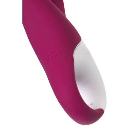 SATISFYER HEATED AFFAIR vibrator with clitoral stimulant, red color-2