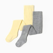 A set of tights of crumb I am Basic Line, height 74 -80 cm, gray/ yellow